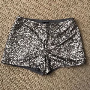 Madewell / Broadway & Broome Silver Sequin Shorts